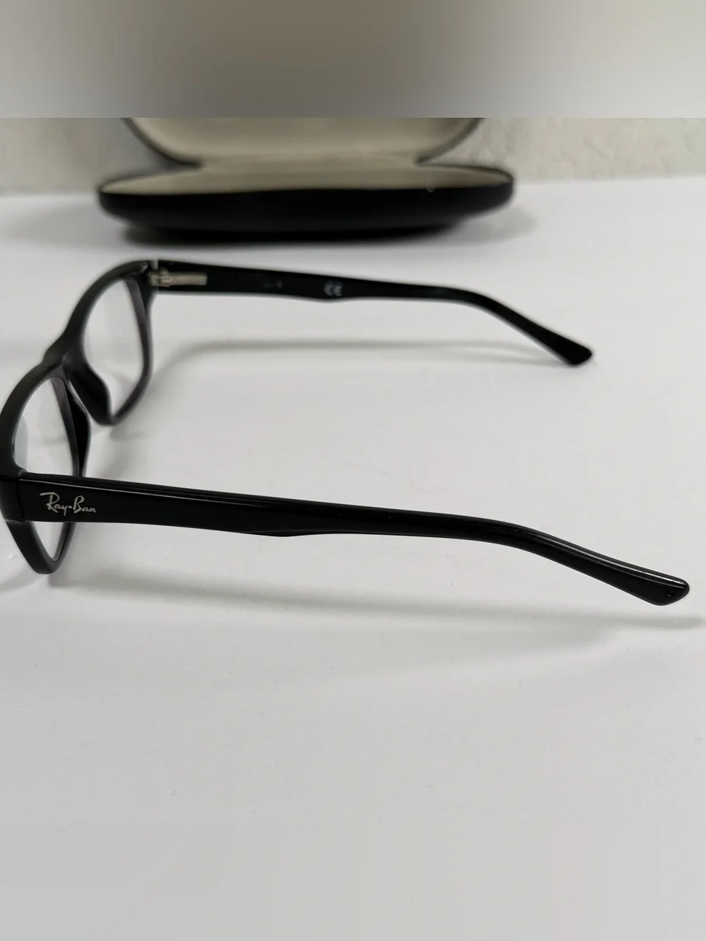 Ray-Ban Black Rectangular Eyeglass Frames w/ Original Case RX